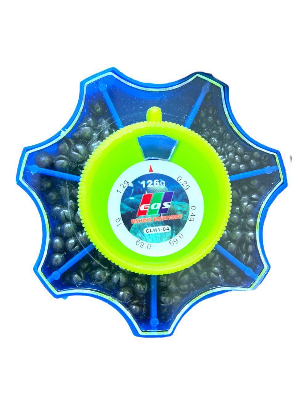 Набор грузил EOS CLH1-04 Звездочка с ячейками круглые 126 г 0,2/0,4/0,6/0,8/1/1,2 г (1896638612)