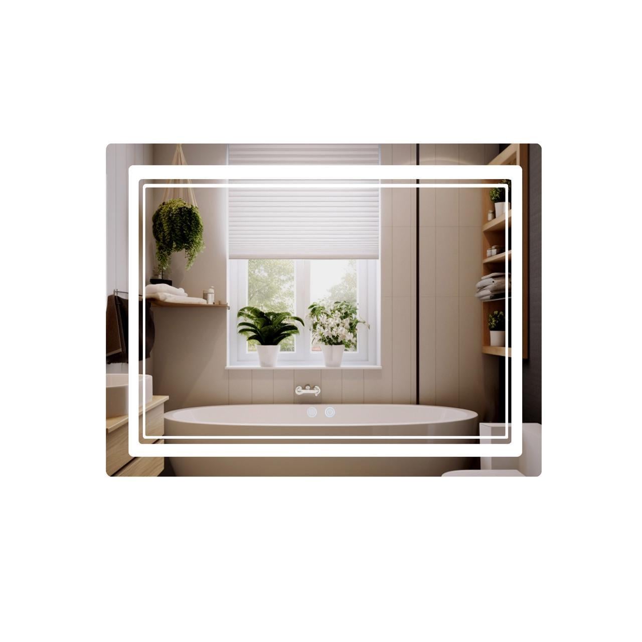 Зеркало для ванной комнаты Qtap Cardinal CA2 LED-подсветка Touch/антизапотевание/димер/регулировка температры цвета 3000-6500K 1000х800 мм Зеркало для ванной комнаты Qtap Cardinal CA2 LED-подсветка Touch/антизапотевание/димер/регулировка температры цвета 3000-6500K 1000х800 мм