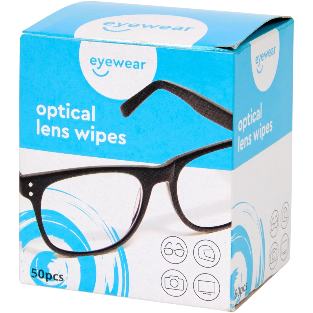Салфетки влажные одноразовые Eyewear для протирания очков линз оптики экранов смартфонов и телевизоров 50 шт.