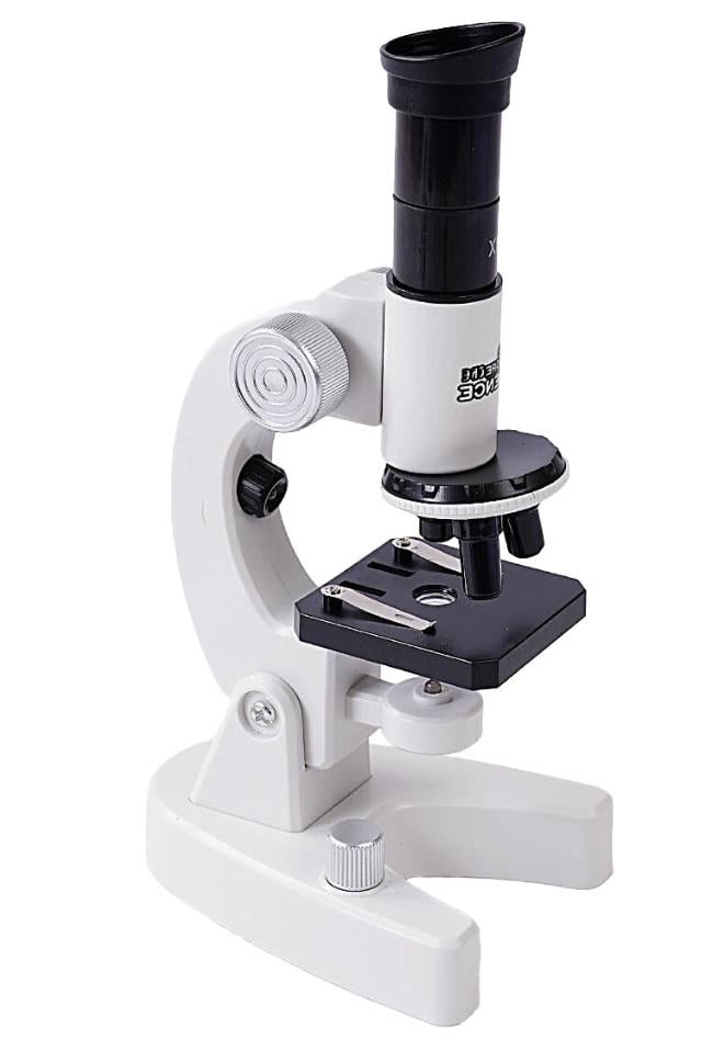 Микроскоп Microscope Suit подсветка/увеличительная линза/подставка для телефона White (148967)