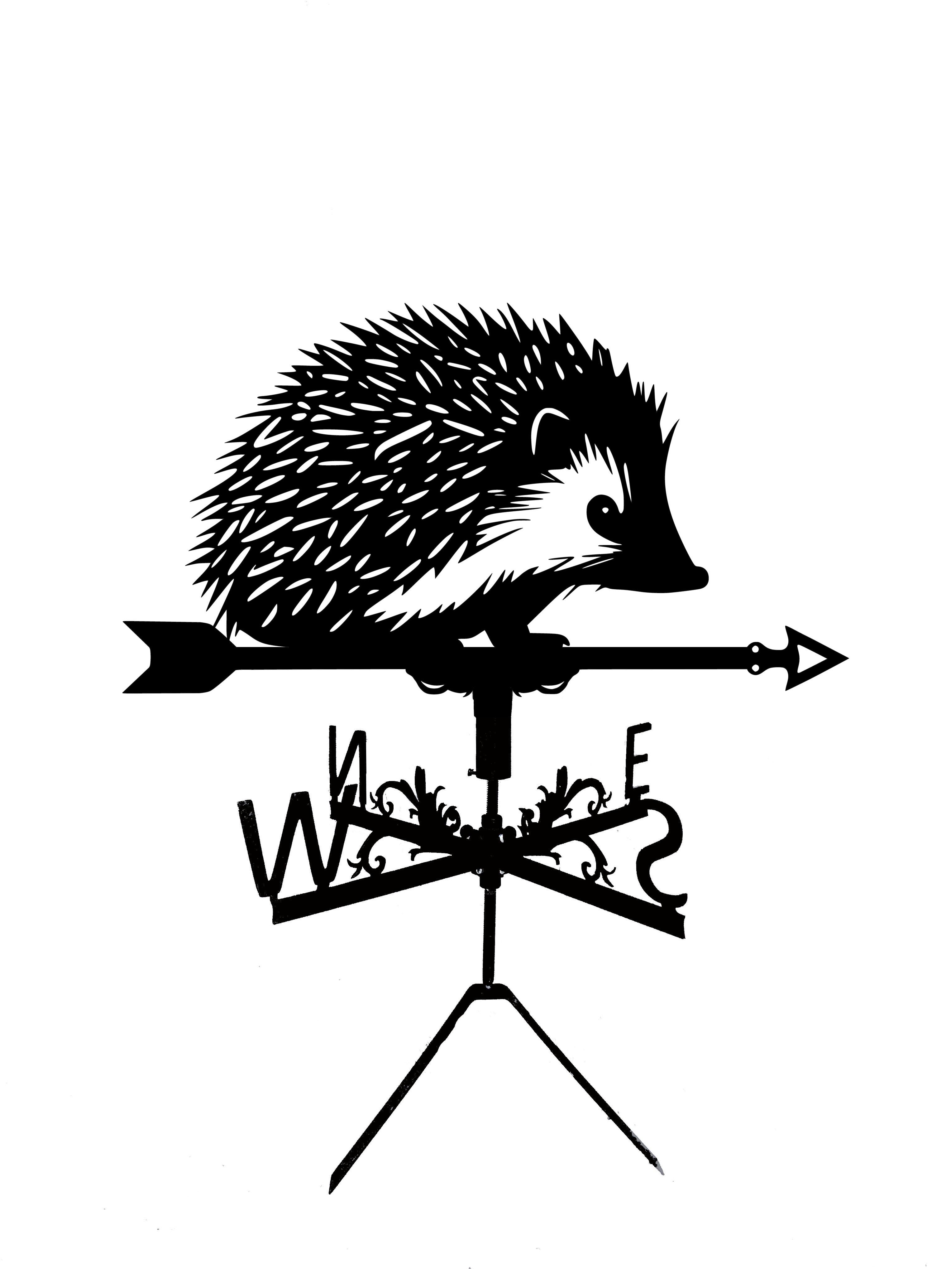 Флюгер на беседку/колодец Ёж №2 (27477272)