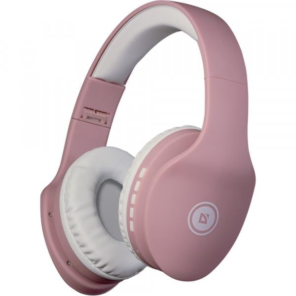 Наушники с микрофоном Defender FreeMotion B525 Bluetooth беспроводные Бело-розовый (63528)
