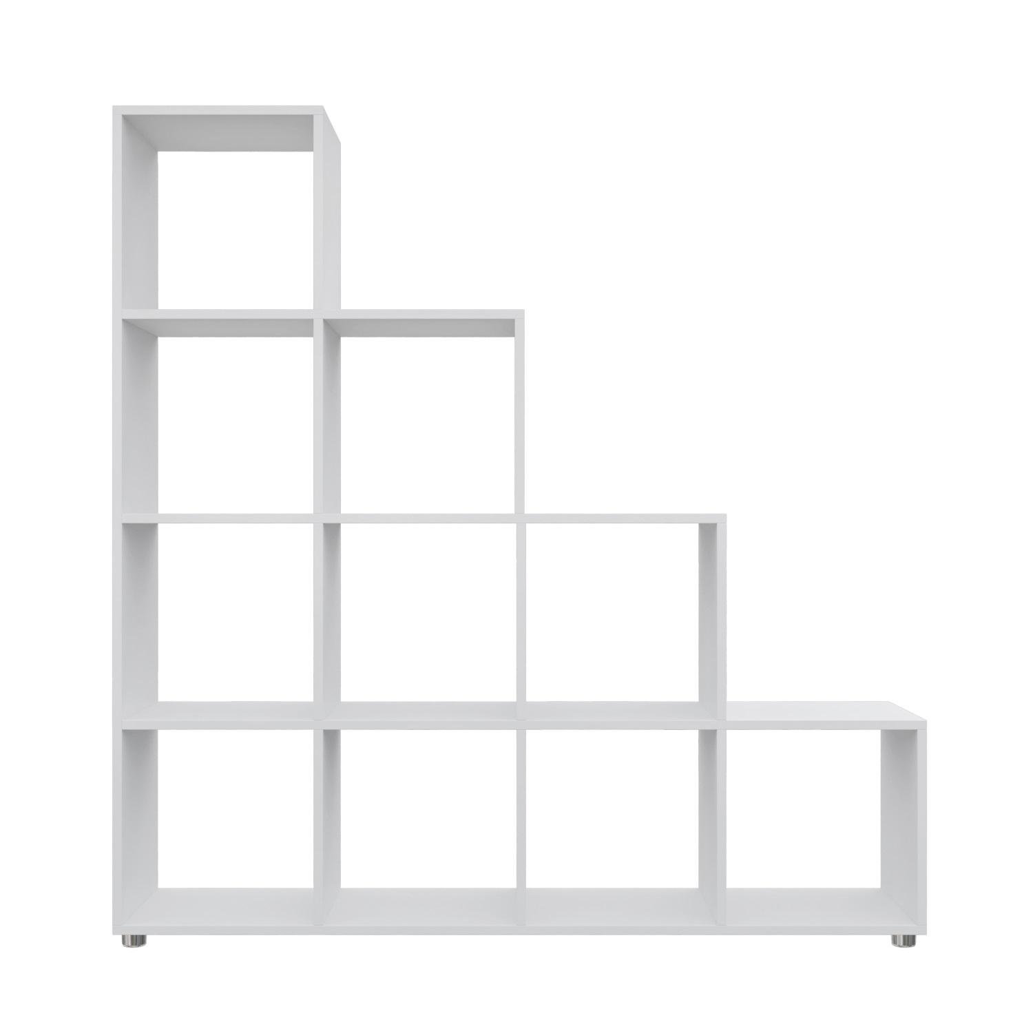 Стелаж настенно-половой MEBLIBUD KUB модульный 10 секций Белый (31957/7)