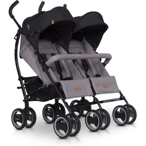 Коляска Easygo Коляска для двойни Comfort Duo 2019 grey fox, серый (9023-EGCD-06)