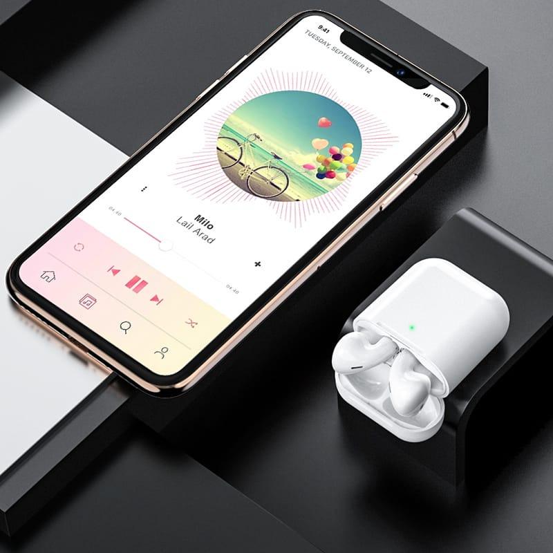 Наушники беспроводные сенсорные EW02 Bluetooth v5.1 TWS Plus с зарядным кейсом (19541904) - фото 6