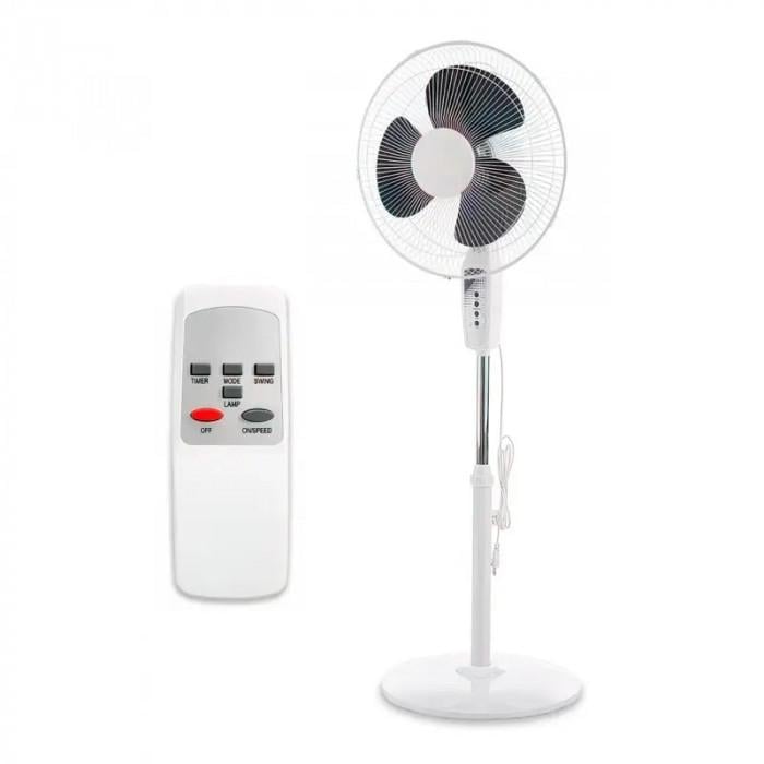 Напольный вентилятор WimpeX с пультом 100 Вт Белый (WX-1604R)