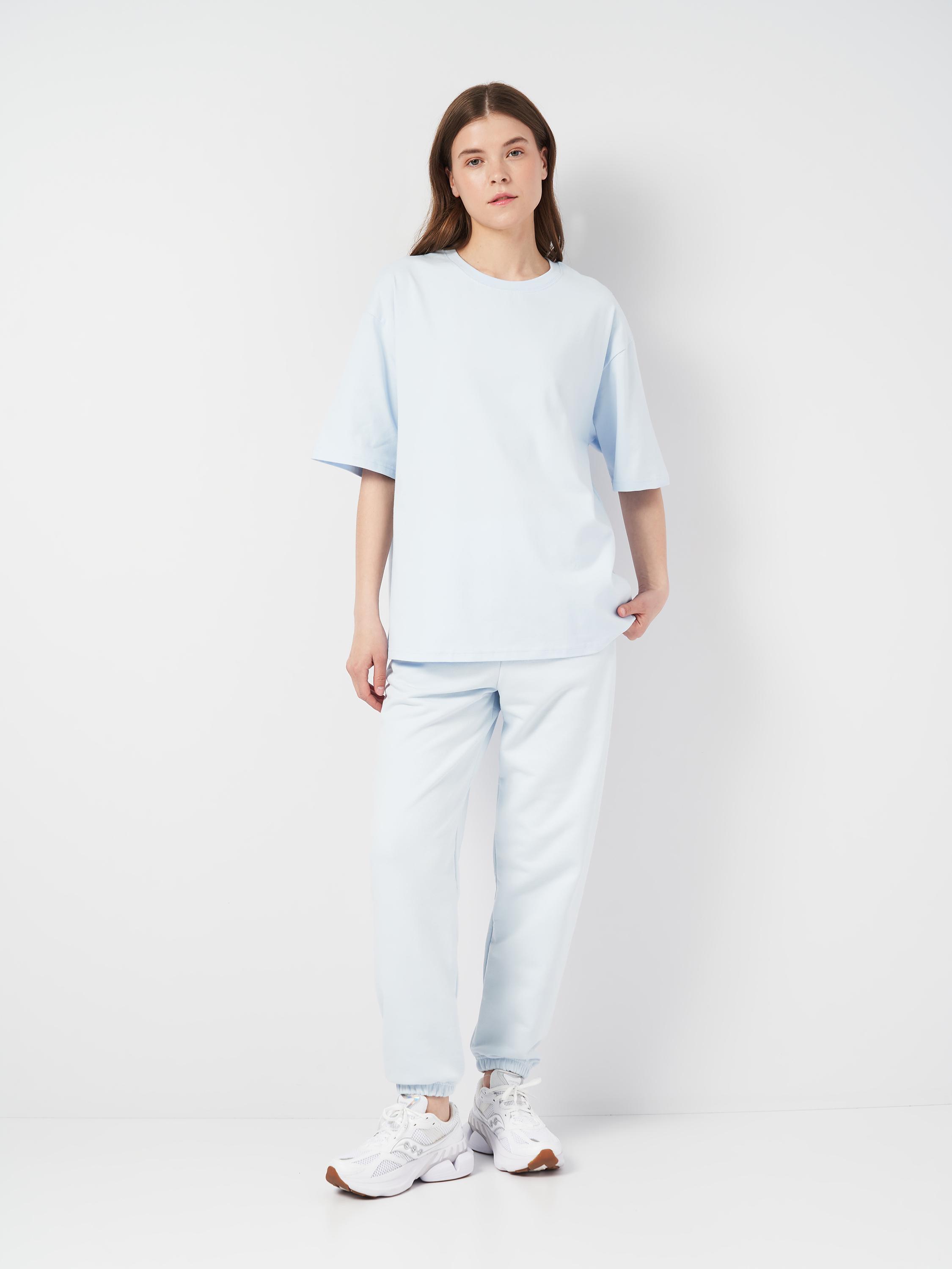 Футболка жіноча оверсайз ROZA 231105 S Морозний блакитний (4824005705830) - фото 2 Футболка жіноча оверсайз ROZA 231105 S Морозний блакитний (4824005705830) - фото 2