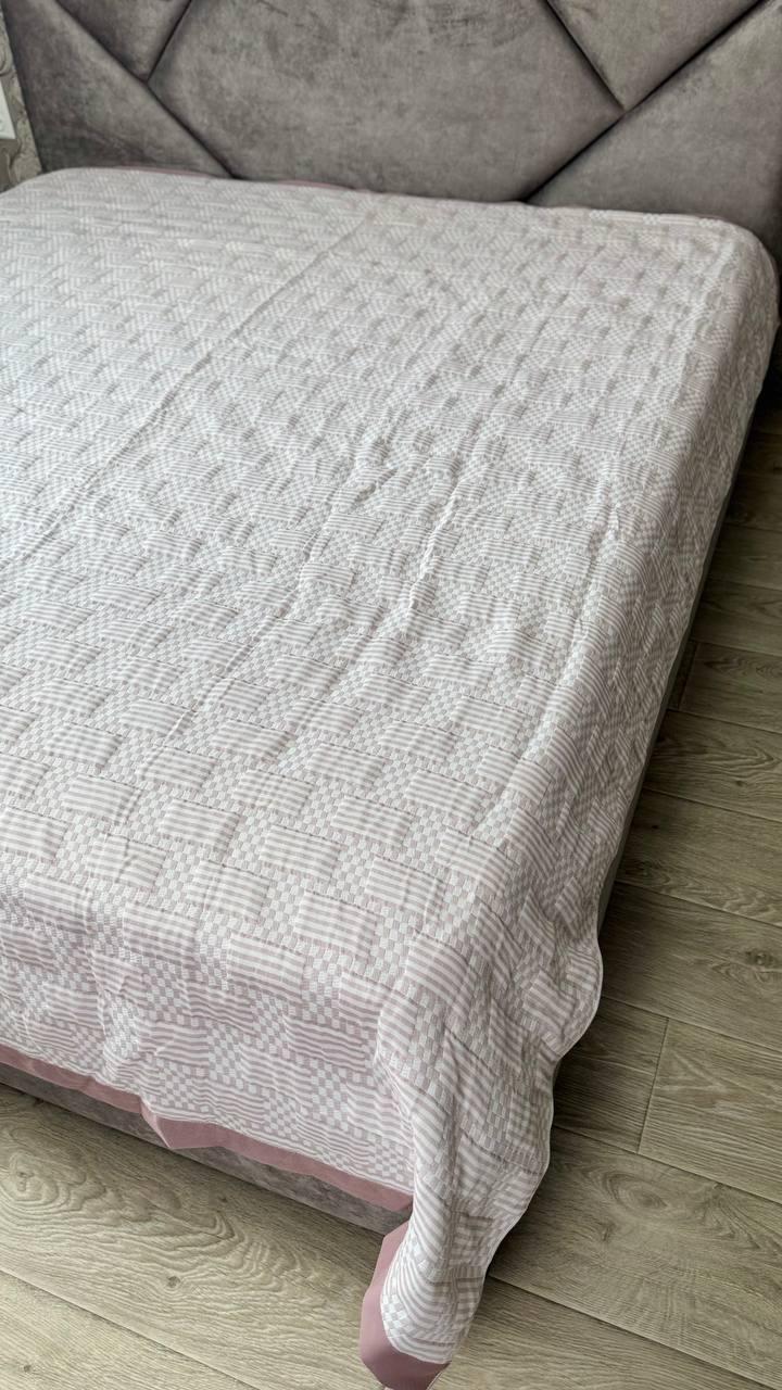 Покрывало Муслин Евро 200х230 см Пудровый (Д-mur-muslin25-008)