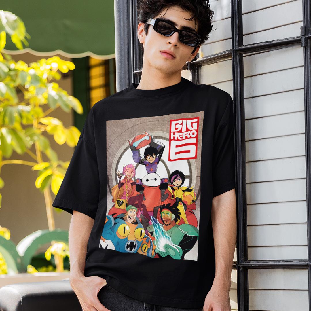 Футболка мужская Big Hero 6 Heroes 2XL Черный (00000006344)