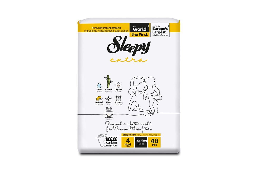 Підгузки-трусики дитячі Sleepy Extra Maxi-4 7-14 кг 48 шт. (000006007)