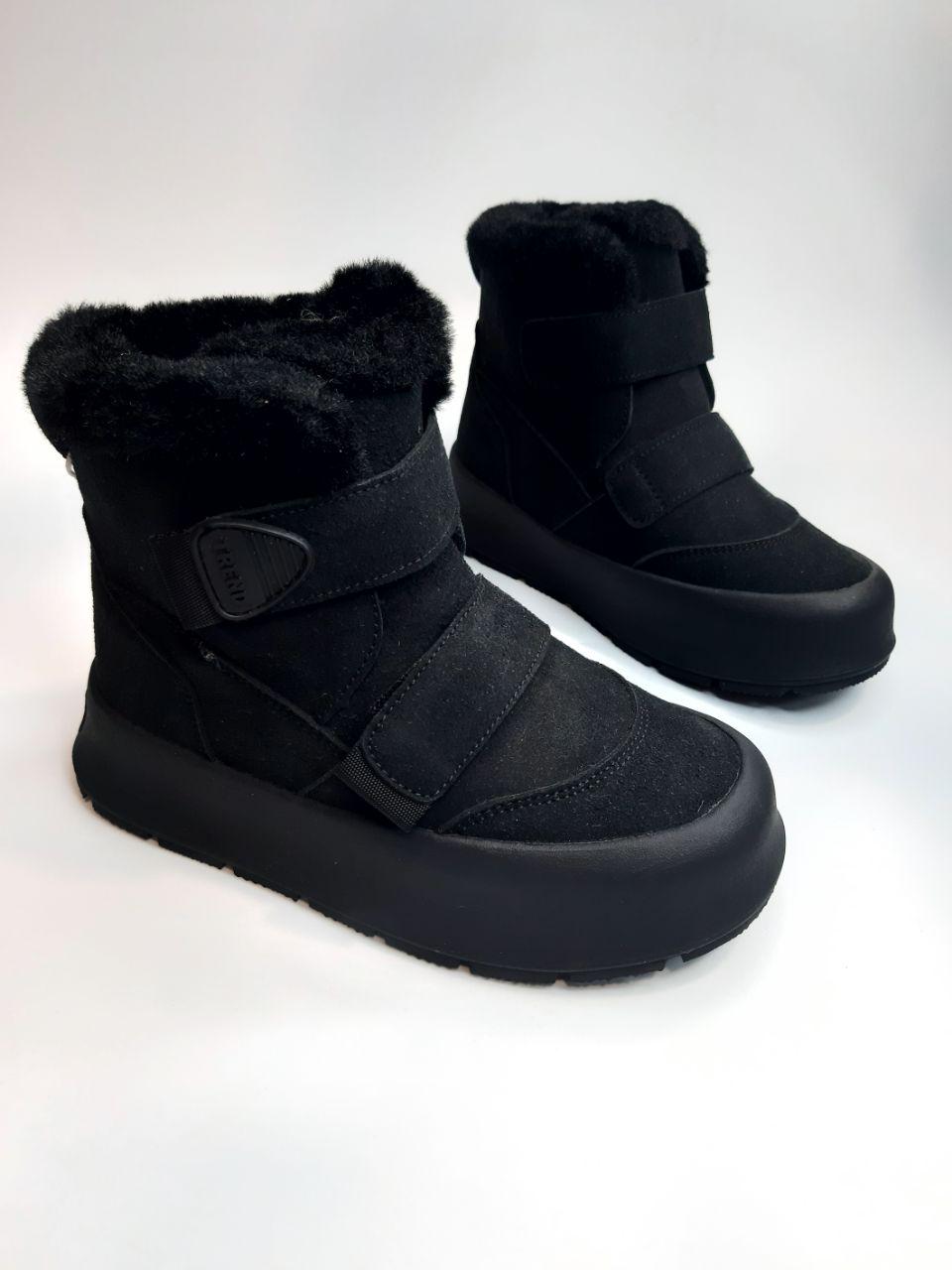 Ботинки зимние Bi&Ki для девочки р. 35 22,5 см Черный (01426 А black)