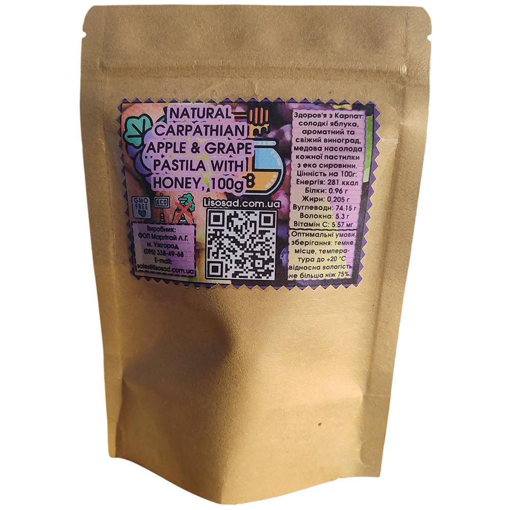 Пастила Lisosad Яблочно-виноградная с медом 100 г (2098884382) - фото 3