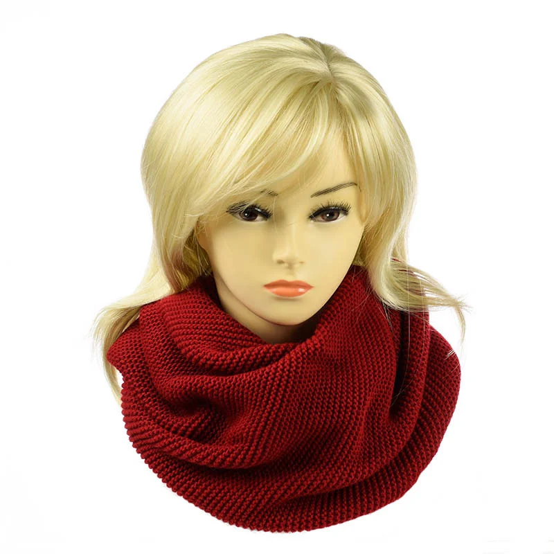 Женский снуд-восмерка Красный