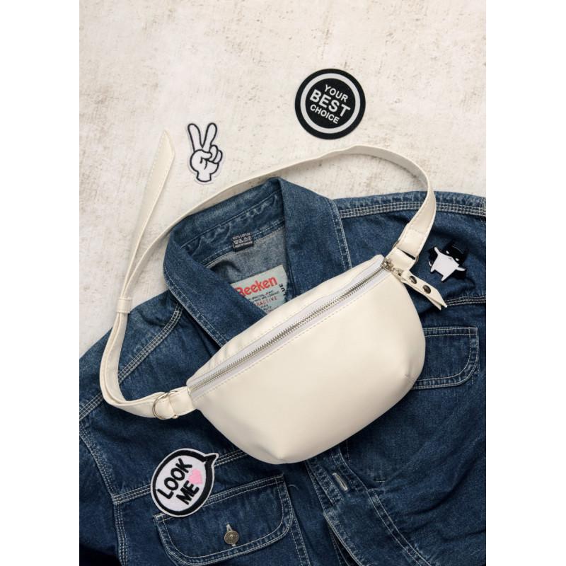 Сумка бананка на пояс Sambag Polo SQO 24x15x4 см Белый - фото 7 Сумка бананка на пояс Sambag Polo SQO 24x15x4 см Белый - фото 7