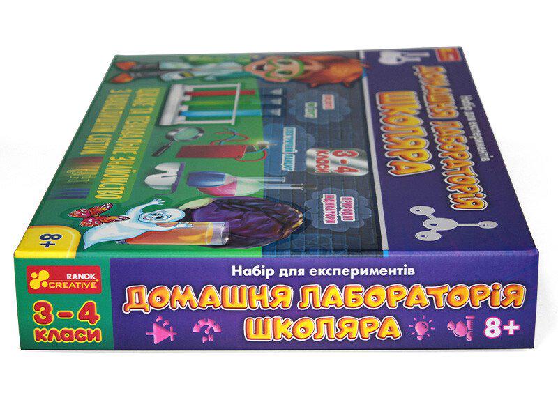 Набір для дослідів Ranok Creative Домашня лабораторія школяра 3-4 клас в коробці (113517) - фото 3