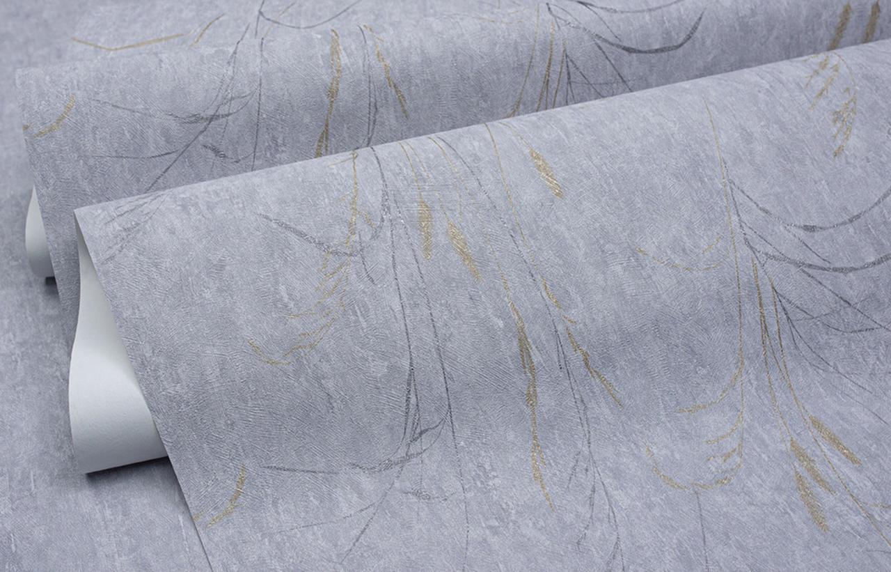 Обои флизелиновые SINTRA Grassland 533253 декор винил горячего тиснения 1,06х10,05 м Серый