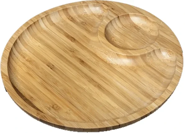 Блюдо круглое Wilmax Bamboo WL-771045/A бамбуковое 355 мм (2385495151)