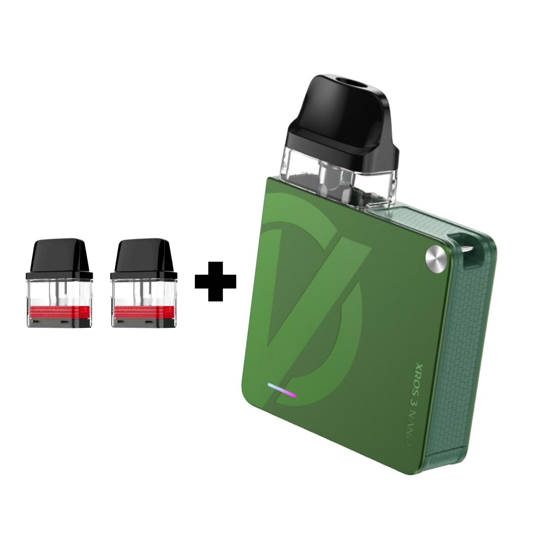 POD-система Vaporesso XROS 3 Nano Pod Kit многоразовая 1000 mAh 2 мл 2 картриджа в комплекте Olive Green (37ab45a1) - фото 8