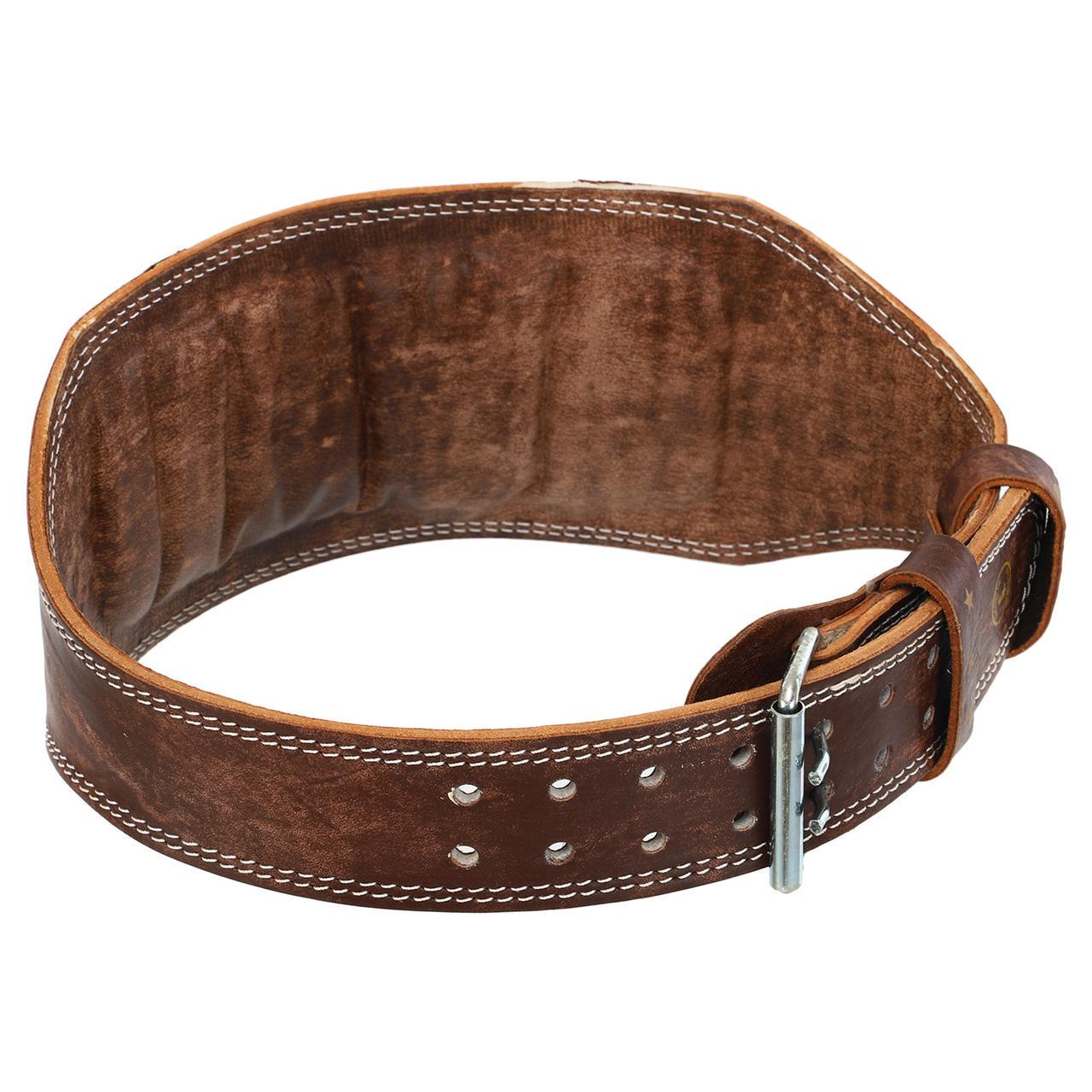 Пояс атлетический кожаный VELO VL-8181 110-125 см с подкладкой для спины M-XXL спинка 15 см (2532847778)