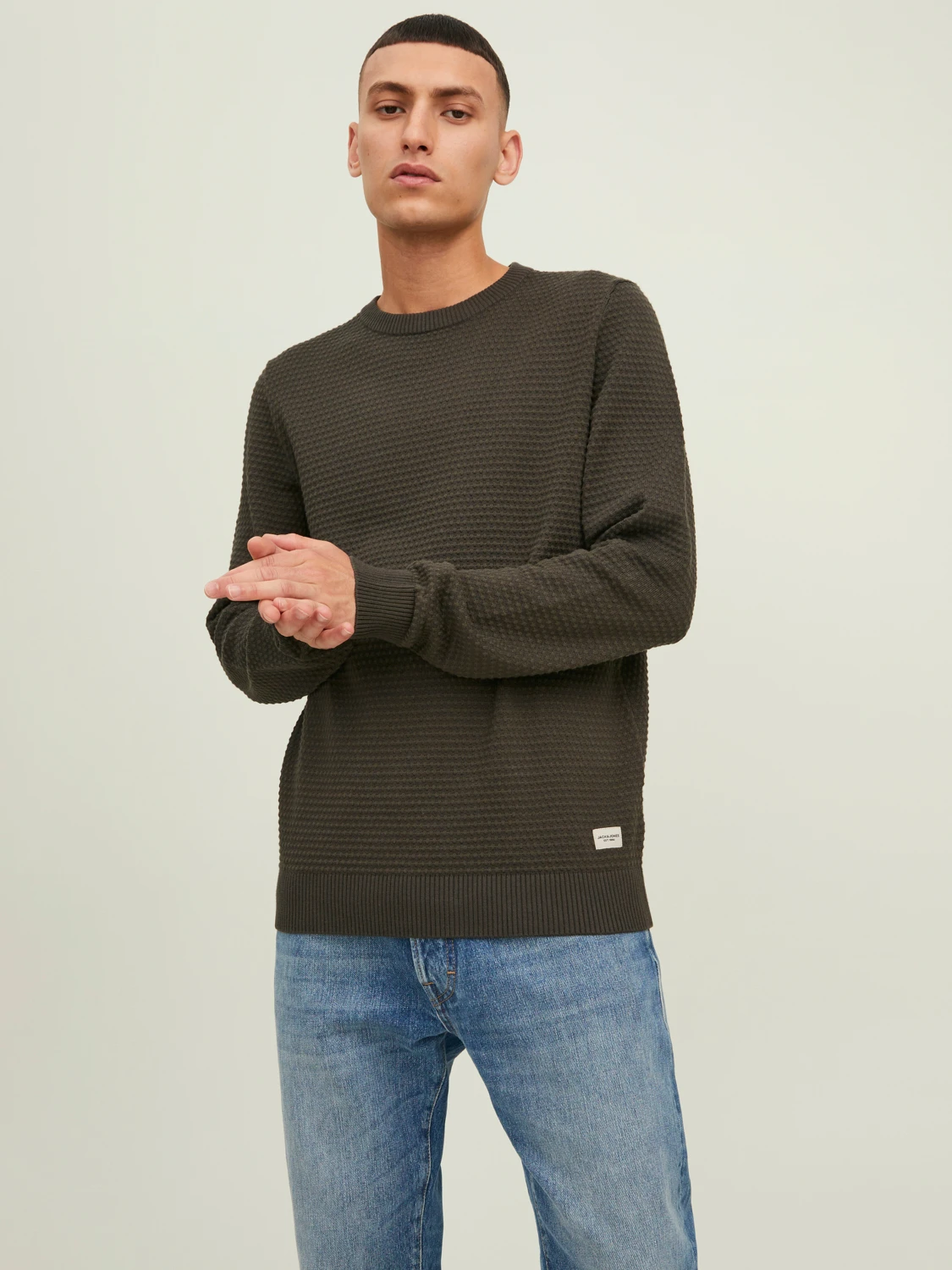 Пуловер Jack & Jones Eatlas Зелений S (21374897)