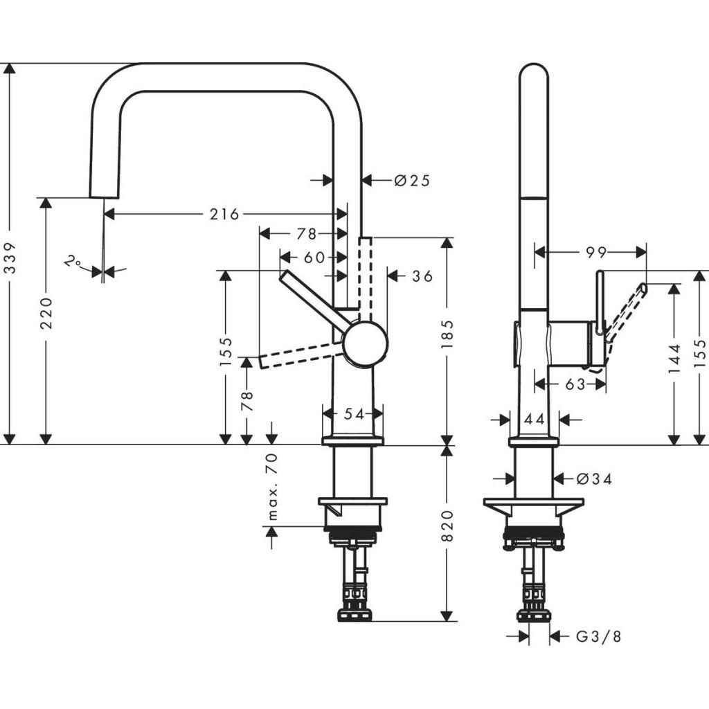 Змішувач Hansgrohe Talis M54 (m403744) - фото 2