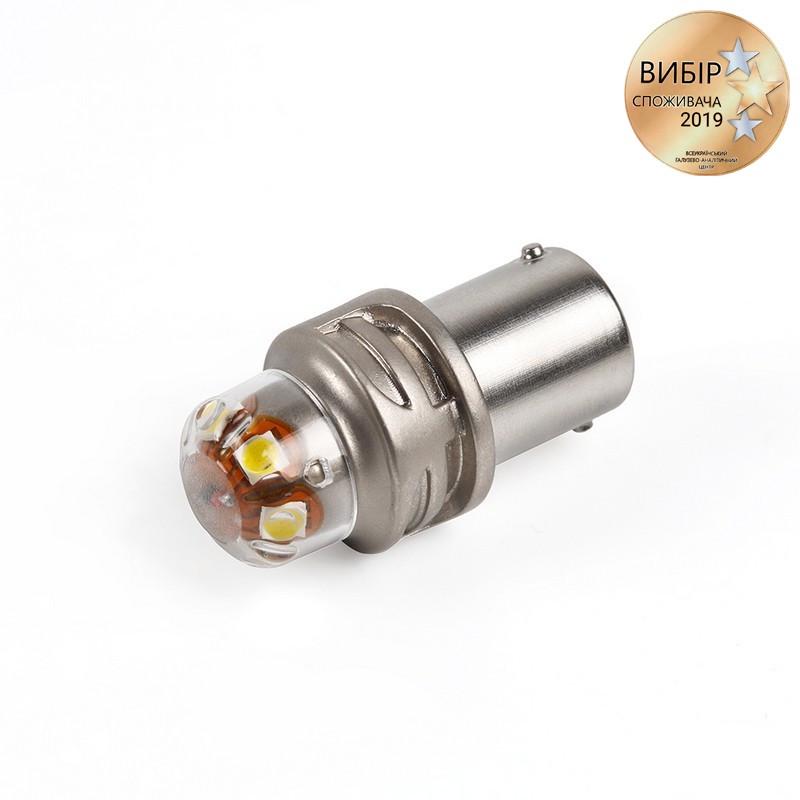 Лампи світлодіодні в габарити S01-P21W/1156 Carlamp 30W Canbus з обманкою 450 лм 6000 К (S01/1156) - фото 4