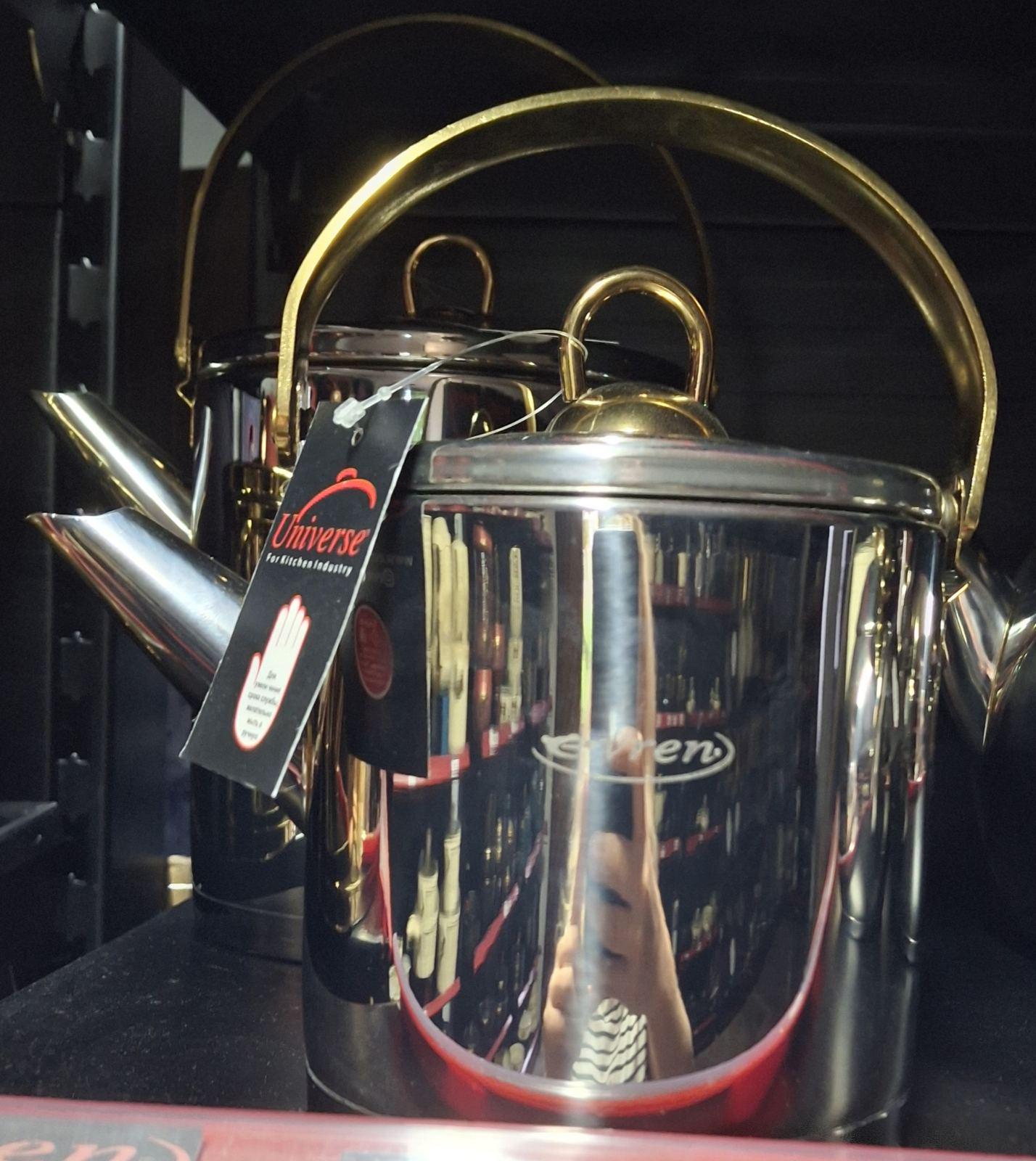 Чайник з нержавіючої сталі Evren 9883 1 л Срібний (20801407) - фото 3 Чайник з нержавіючої сталі Evren 9883 1 л Срібний (20801407) - фото 3