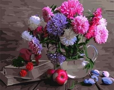 Картина за номерами Brushme GX4135 Різнобарвні айстри 40x50 см (1216393583) Картина за номерами Brushme GX4135 Різнобарвні айстри 40x50 см (1216393583)