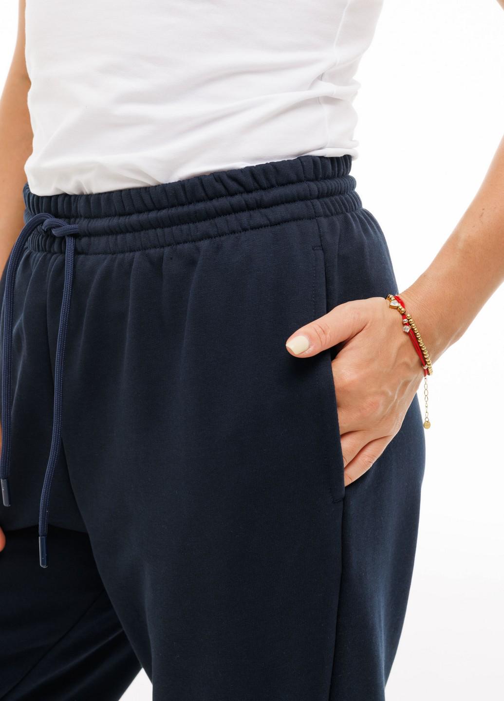 Штаны базовые женские Наталюкс с карманами трехнитка 2XL Темно-синий (3725179402461) - фото 4 Штаны базовые женские Наталюкс с карманами трехнитка 2XL Темно-синий (3725179402461) - фото 4