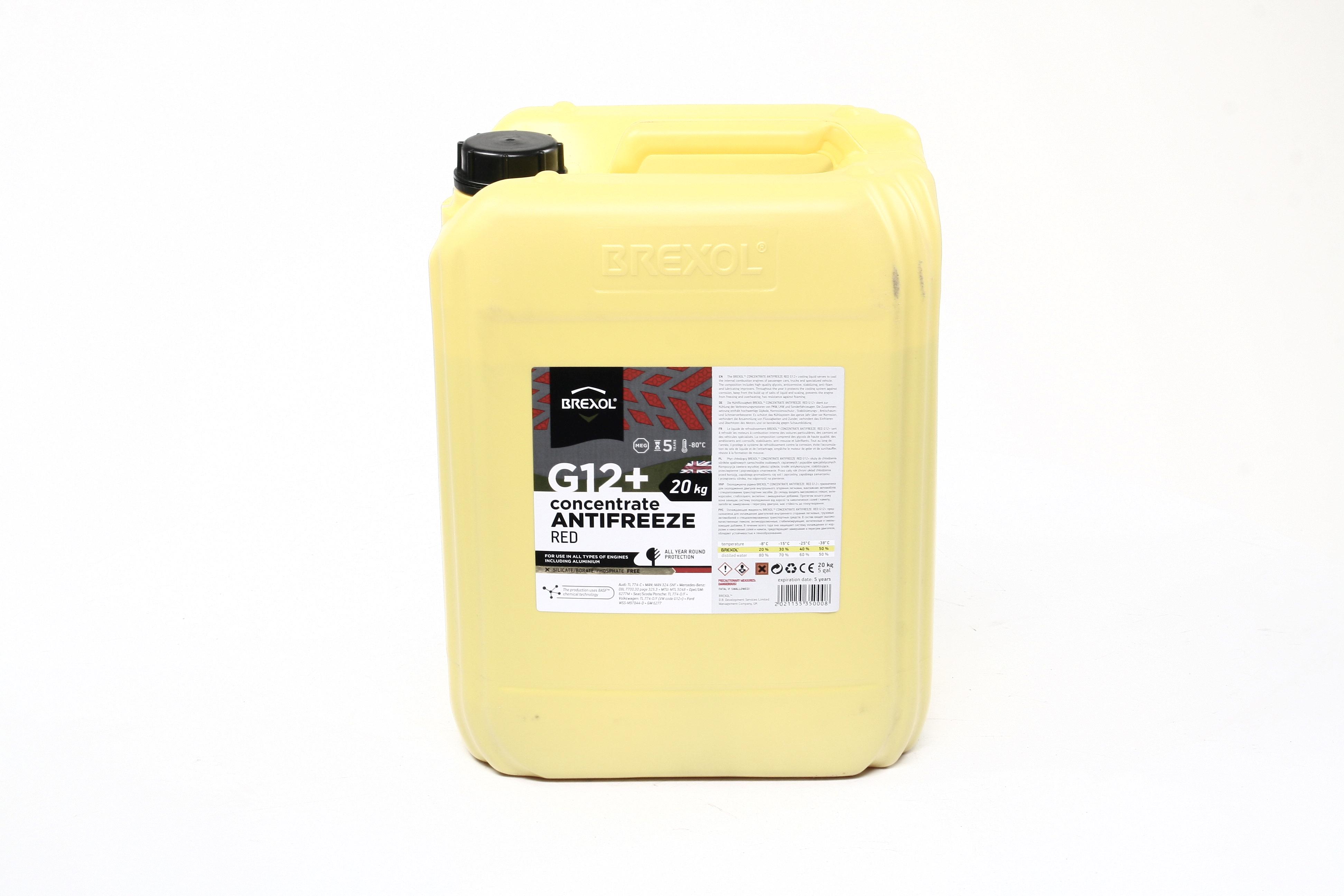 Антифриз Brexol Concentrate G12+ -80C 20 кг Red (antf-028) - фото 1