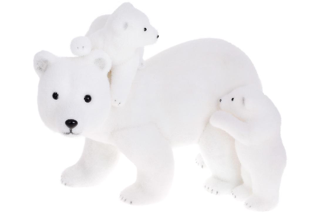 Новогодняя фигура BonaDi Медведица с медвежатами (NY27-778)