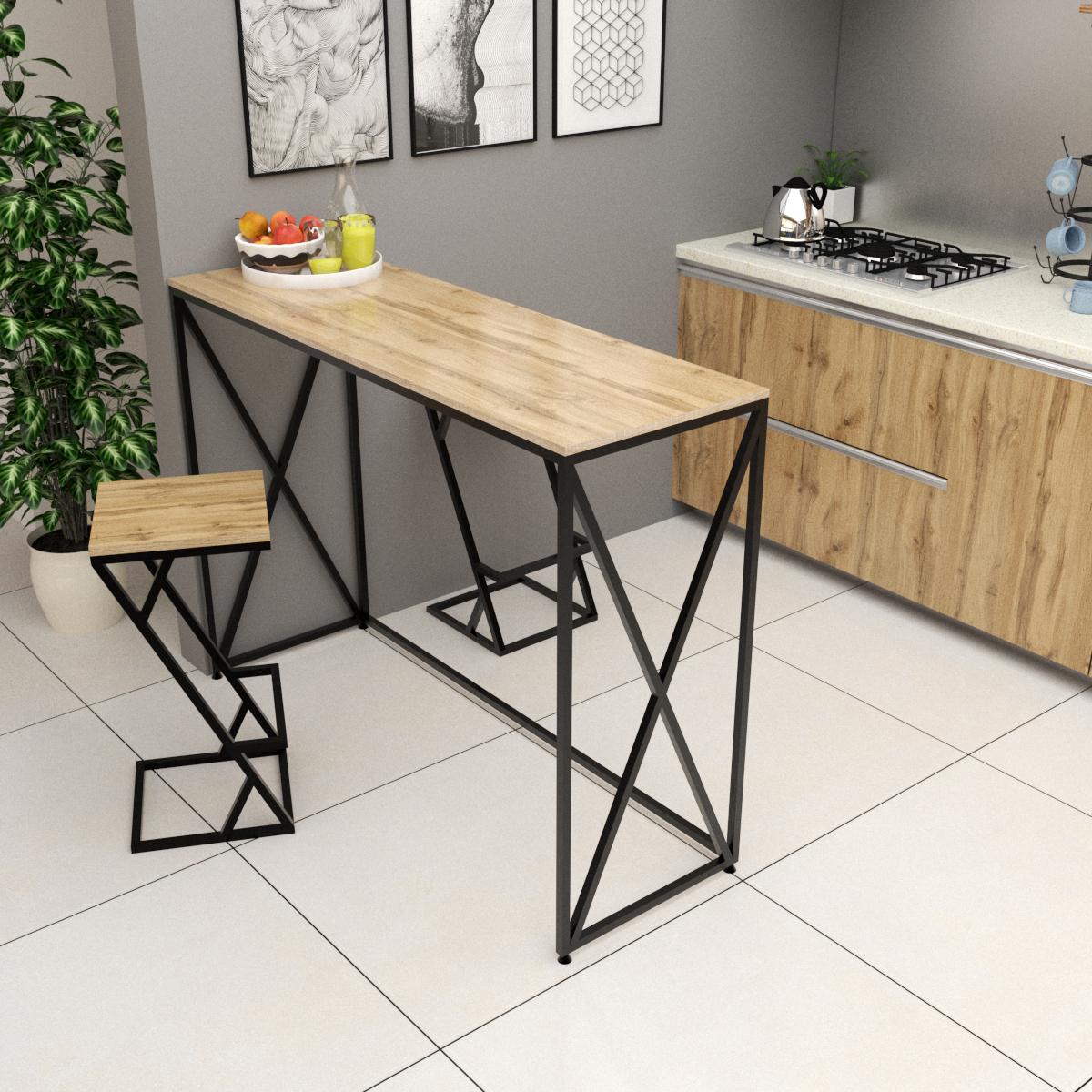 Барний стіл EcoLoft DSP-1176 в у стилі лофт Дуб Аппалачі (DSP-1176-1)