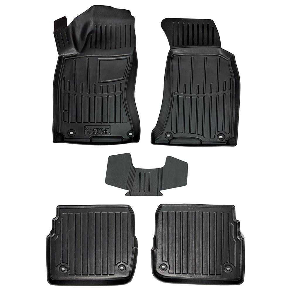 Коврики в салон SOVA-PL для Skoda Superb I 3U 2001-2008 резиновые 5 шт. Черный (28800448)