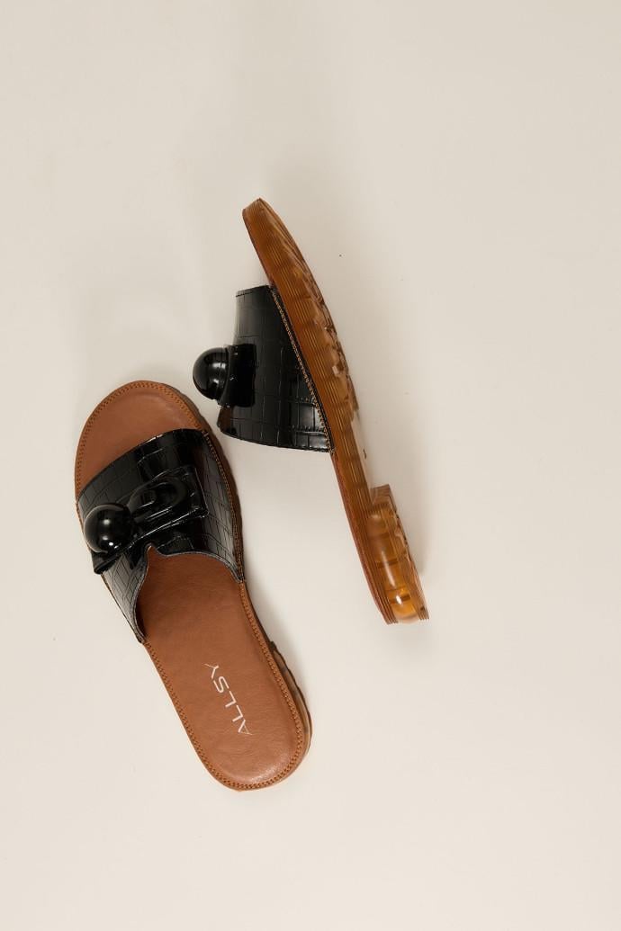 Шлепанцы женские ALLSY р. 38 Черный (196098)