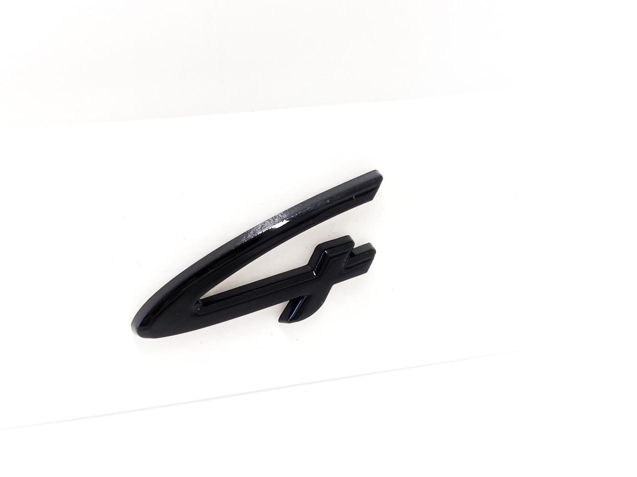 Эмблема на крышку багажника Porsche 4 Black gloss (2341820039)