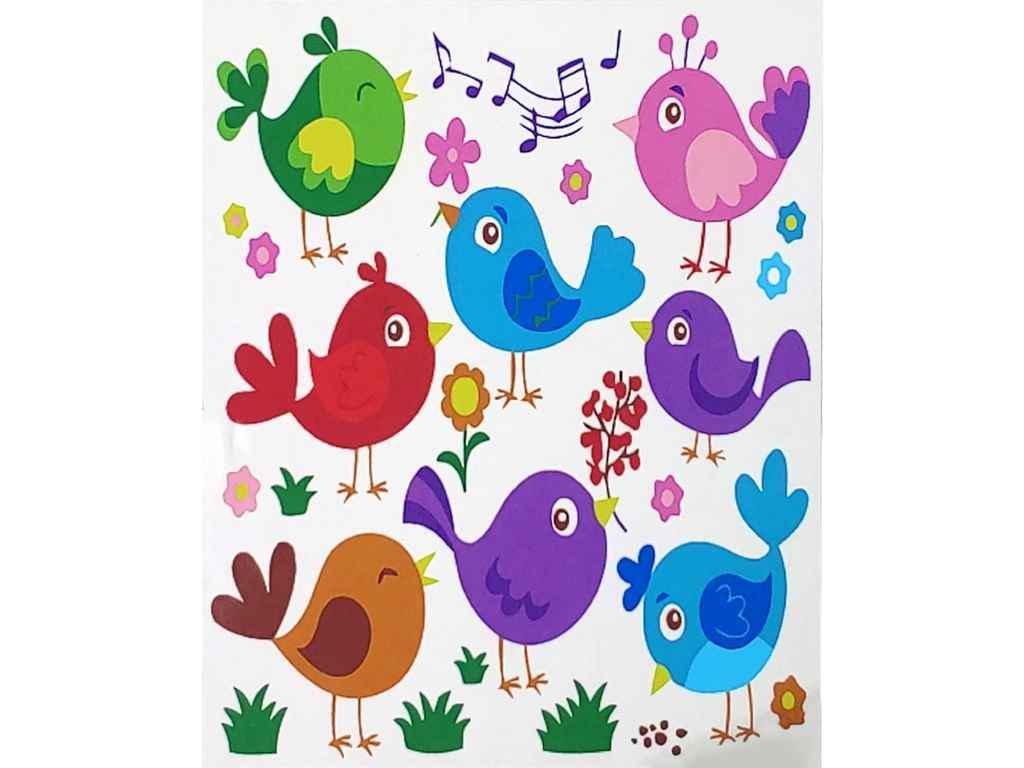 Картина по номерам Strateg Поющие птицы 30х30 см (ES188)