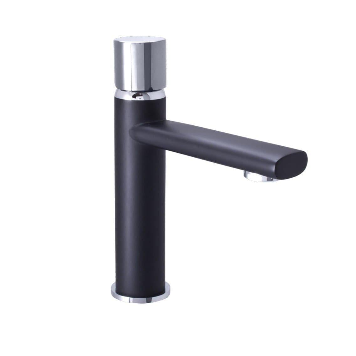 Змішувач для раковини Rubineta Etna 18 BK одновентильний Латунь/Чорний матовий (ET80068)