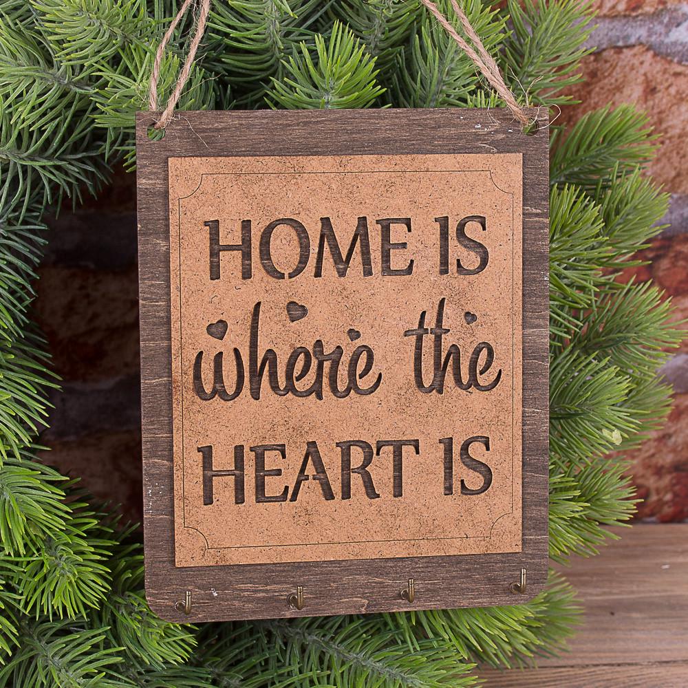 Подвесная ключница Home is where the heart is (4339-1)