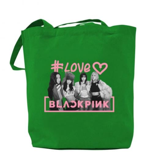 Шоппер Blackpink poster 37x41 см Зеленый (17134278-10-200013)