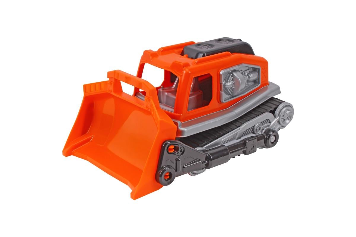 Іграшкова машинка ТехноК Бульдозер з пластику 31 см Помаранчевий (150-98-TH9680)