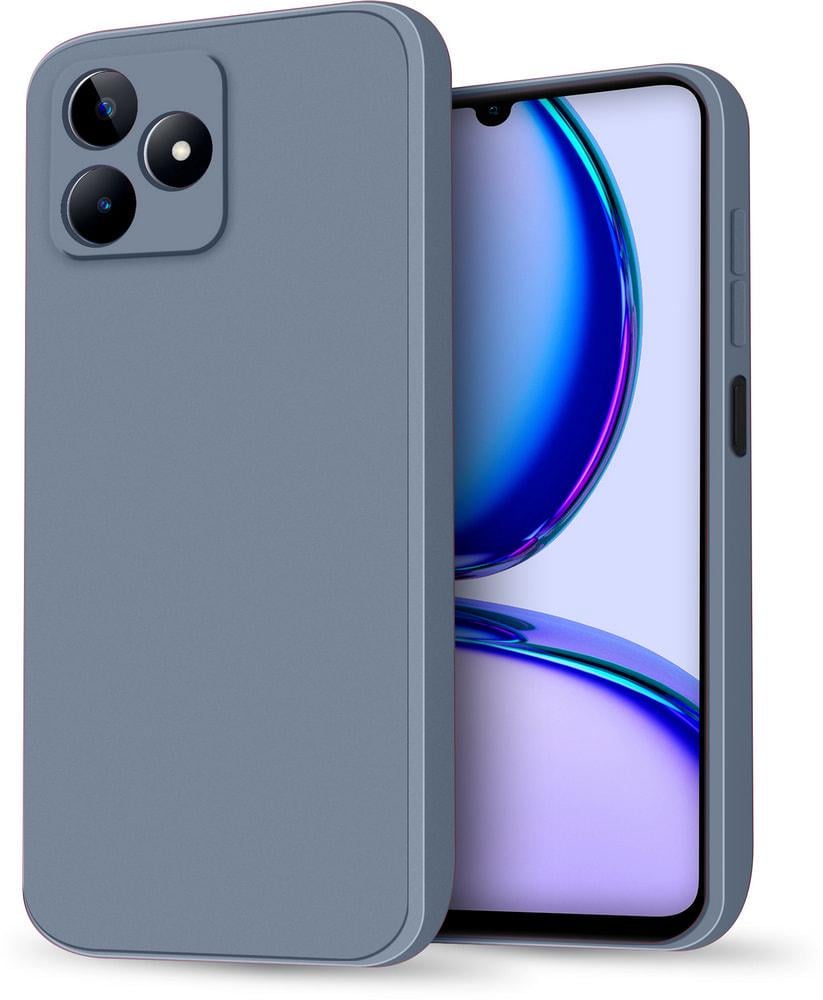 Силіконовий чохол HardCorner Realme C53 (з мікрофіброю) Gray Blue (34425-6D)