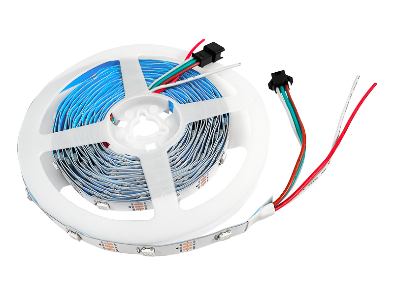 Светодиодная лента LED UA WS2812 5050 30 LED 10 мм 5 В 7,2 Вт/м IP20 двойная плата Smart RGB AVT (5577)
