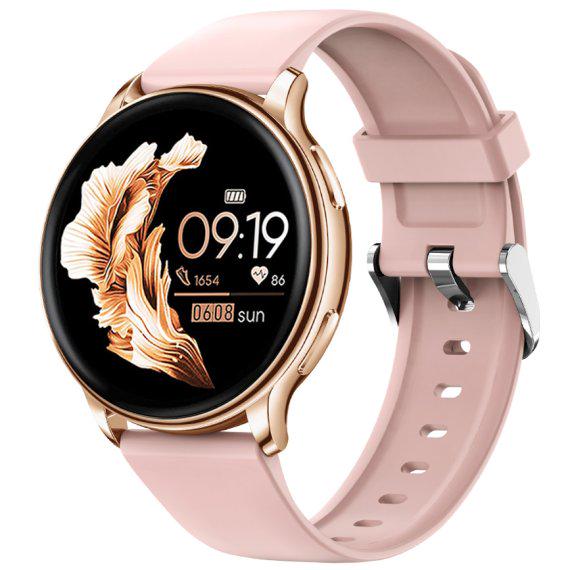 Смарт-годинник UWatch Melisia Rubber з 2 ремінцями та сталевим корпусом Pink (99-96-1643)