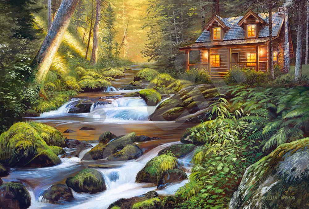 Пазл Дом у ручья 1000 элементов (C-104635-CS)