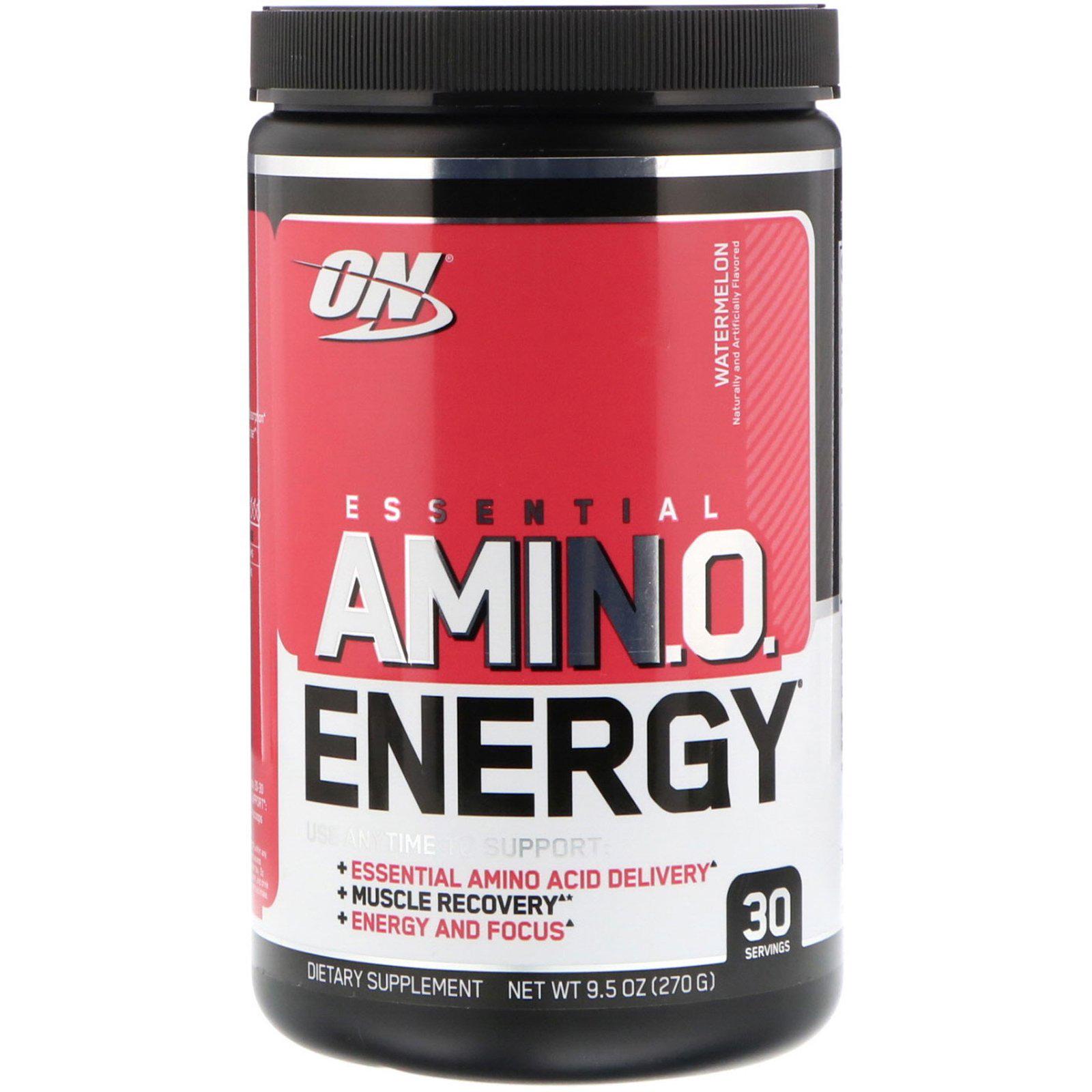 Амінокомплекс для спорту Optimum Nutrition Essential Amino Energy 270 г 30 порцій Watermelon - фото 1