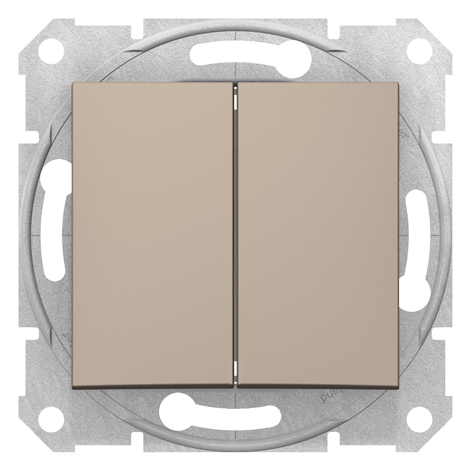 Вимикач Schneider Electric 2кл прохідний Титан (SDN0600168)