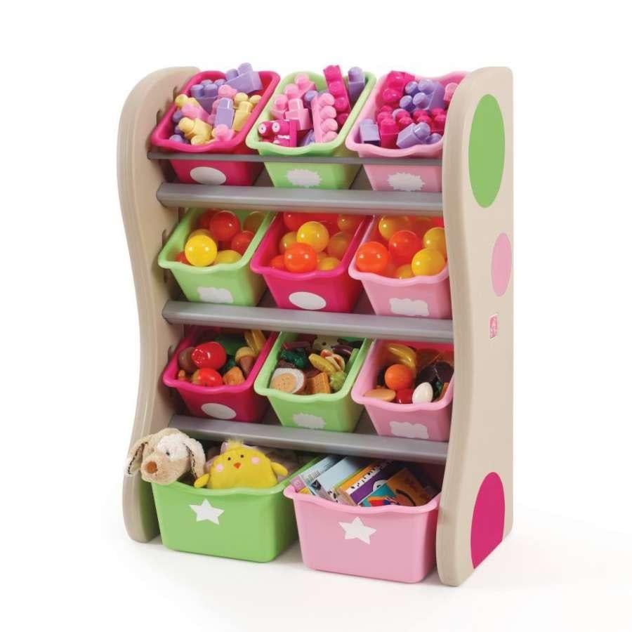 Органайзер Step 2 FUN TIME ROOM ORGANIZER зі скриньками 89х67х36 см Рожевий/Салатовий (A-010823)