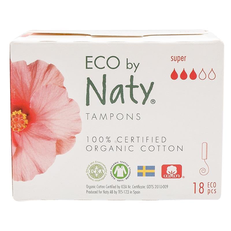 Тампони гігієнічні Eco by Naty Super Digital 3 краплі 18 шт. (245883)