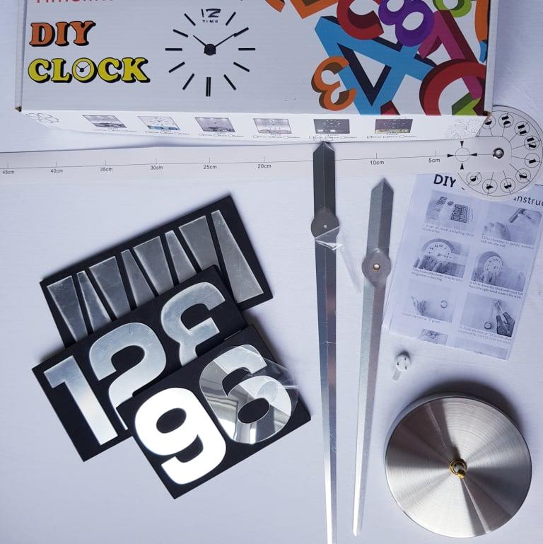 Годинник настінний 3D Timelike Арабські 2 100 см Срібний (1482207) - фото 4