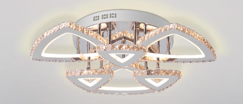 Люстра SVLIGHT LED светодиодная хрустальная с пультом 2898/3 3 186W 2.4G 3000-6000K